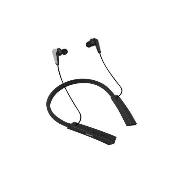 Sunix Bluetooth 5.0 45 Saat Kullanım Süreli Boyun Askılı Bluetooth Kulaklık Siyah BLT-35