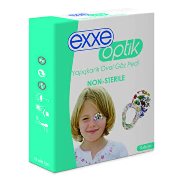 Exxe Optik Çocuk Yapışkanlı Göz Pedi 10lu