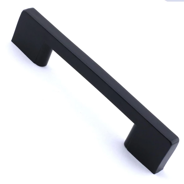 Köprü 96 Mm (SERT PLASTİK) Mobilya Mutfak Çekmece Dolabı Dolap Siyah Kulbu Kulpu Kulpları 10 Adet - 7