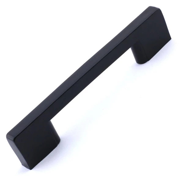 Köprü 128 Mm (SERT PLASTİK) Mobilya Mutfak Çekmece Dolabı Dolap Siyah Kulbu Kulpu Kulpları 10 Adet - 5