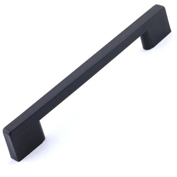 Plastik Kulp Köprü Mobilya Mutfak Dolabı Çekmece Dolap Kulpları Kapak Kulpu Kulbu Siyah 160 mm - 3