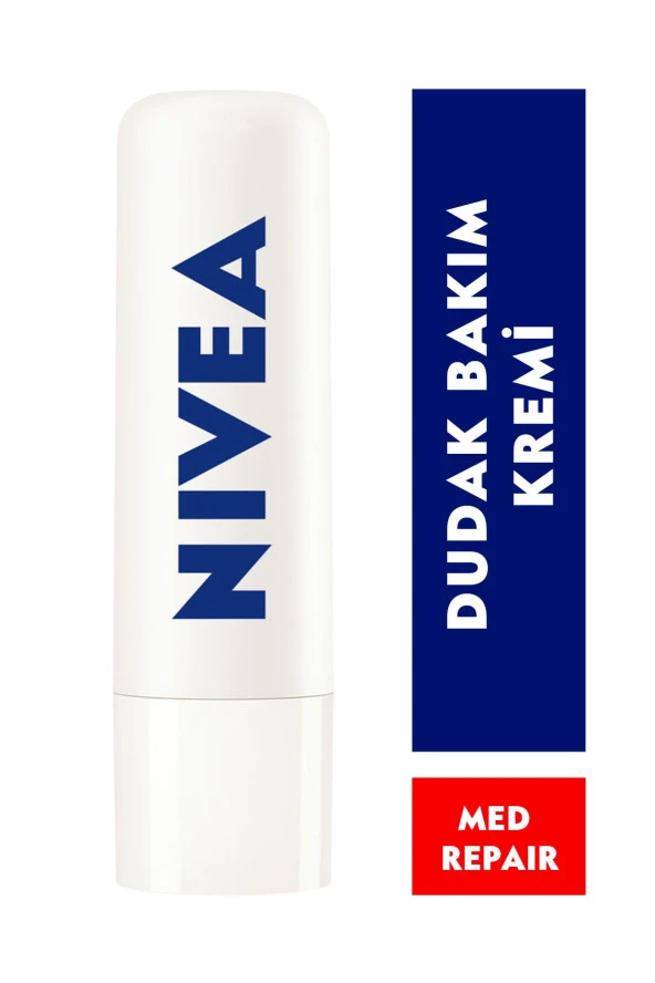 Nivea Güneş Koruyucu Dudak Bakım Kremi Med Repair 4,8gr,24 Saat Nemlendirici,spf15 ürün görseli 1