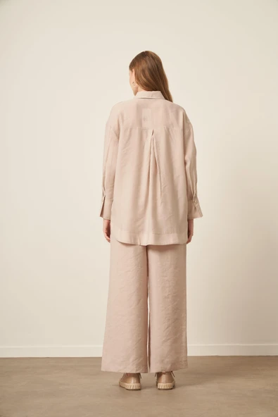 FTZ Women Kadın Modal Cepli Takım  Beige 30717 - Resim 7