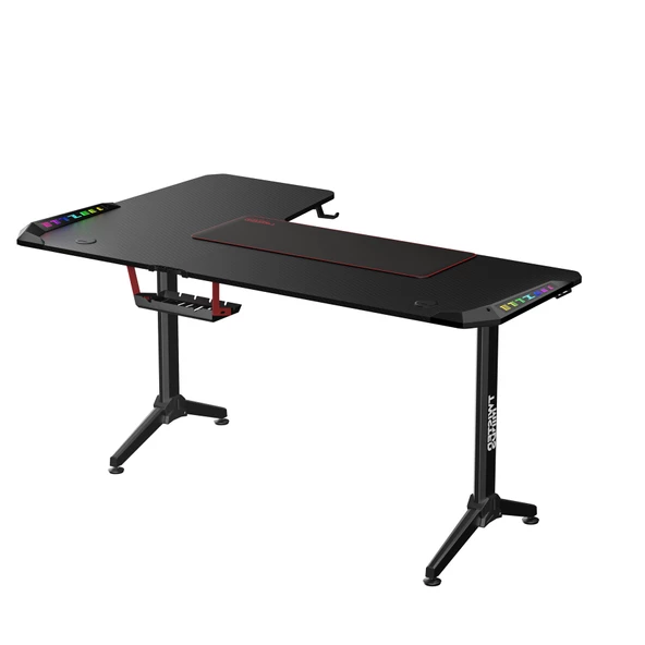 TWISTED MINDS WARRIOR TM-Y-RB-RGB L DESIGN SİYAH OYUNCU MASASI - SAĞ - 3