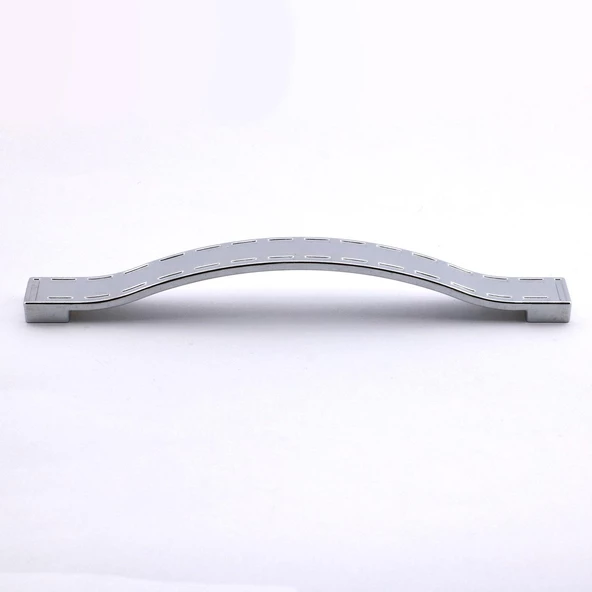 Akasya Kulp Mobilya Mutfak Dolabı Çekmece Dolap Kulpları Kapak Kulpu Kulbu Krom Renk 128 mm Metal - 4