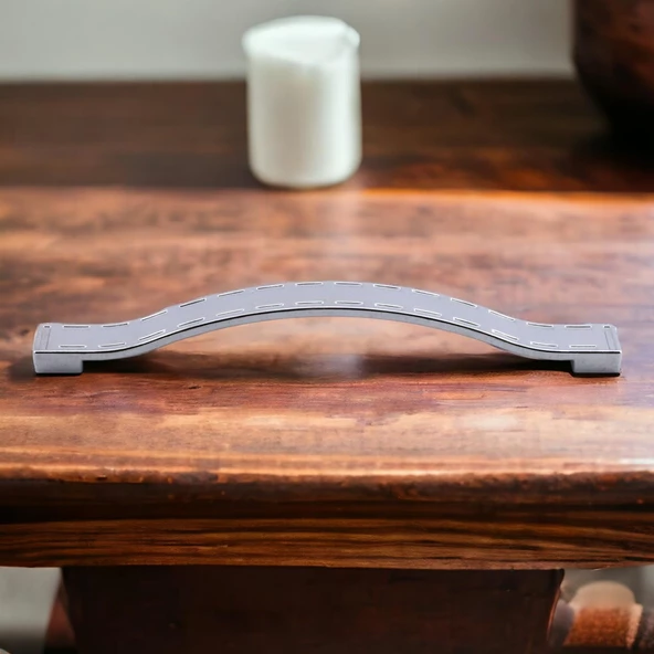Akasya Kulp Mobilya Mutfak Dolabı Çekmece Dolap Kulpları Kapak Kulpu Kulbu Krom Renk 128 mm Metal - 3