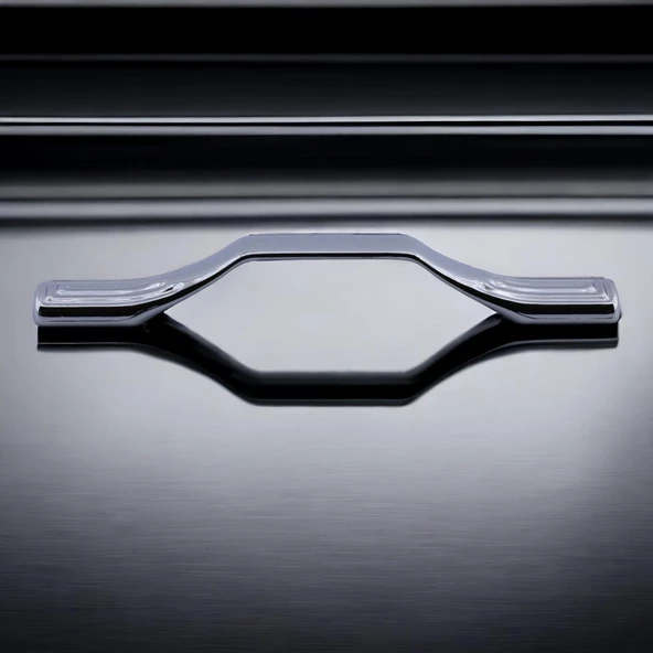 Kesit Kulp Mobilya Mutfak Dolabı Çekmece Dolap Kulpları Kapak Kulpu Kulbu Krom Renk 160 mm Metal - Resim 4