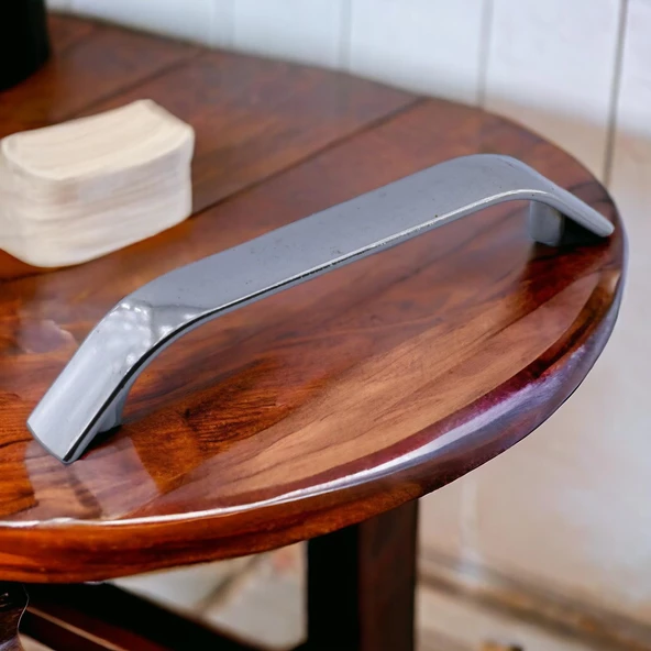 Alara (96 MM - 9.6 CM) Mobilya Mutfak Çekmece Dolabı Dolap Kulpları Kulpu Kulbu Krom Renk Metal - 3