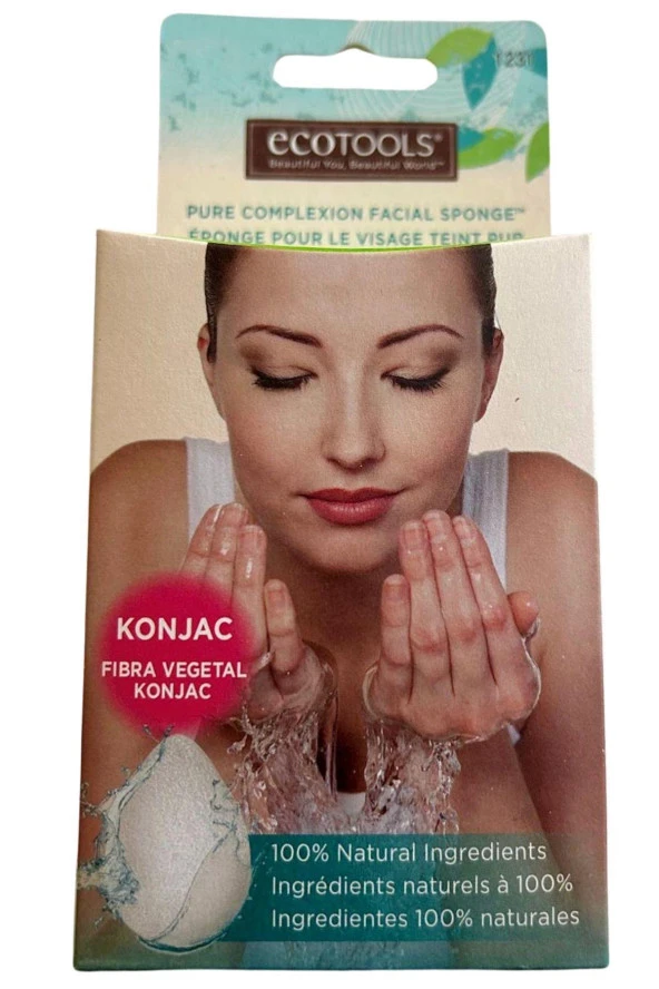 ECOTOOLS KONJAC YÜZ TEMİZLEME SÜNGERİ - 1