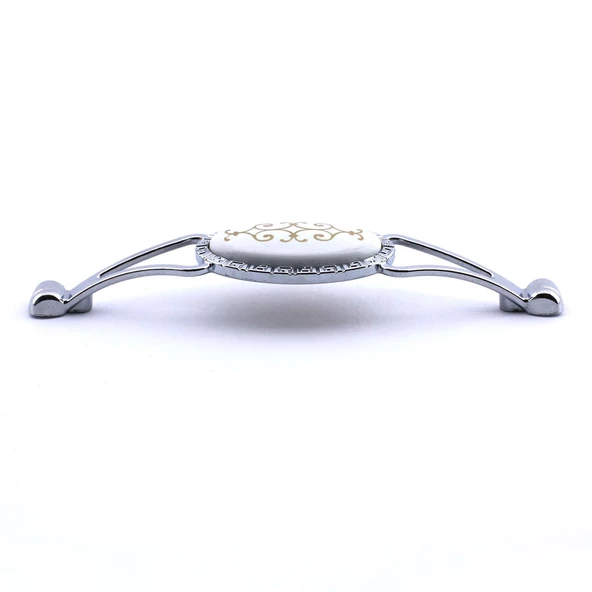 Seçil Kulp Mobilya Mutfak Dolabı Çekmece Dolap Kulpları Kapak Kulpu Kulbu Krom Renk 128 mm Metal - Resim 7