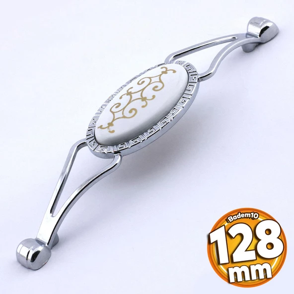 Seçil Kulp Mobilya Mutfak Dolabı Çekmece Dolap Kulpları Kapak Kulpu Kulbu Krom Renk 128 mm Metal ürün görseli