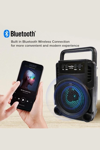 GTS 1360 Wireless Bluetooth Speaker EXTRA BASS Hoparlör - 3