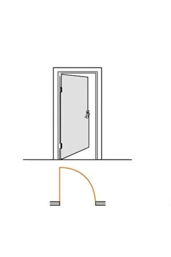 Piramit Siyah Lüx Kare Aynalı Wc Banyo Kapı Kolu Sol Basar 1 Takım - Resim 4