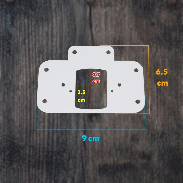 Beyaz Renk Dolap Kapak Taş Tas Menteşe Tamir Sacı 8 Adet Pratik Onarım Kiti Yuva Tablası 6,5x9 - 2