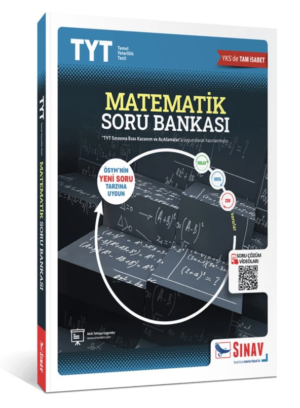 TYT Matematik Soru Bankası Video Çözümlü Yeni Sisteme Uyumlu - Sınav Yayınları
