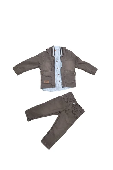 Life For Moda Erkek Çocuk Kapüşonlu Gömlekli 3'lü Keten Takım - 4