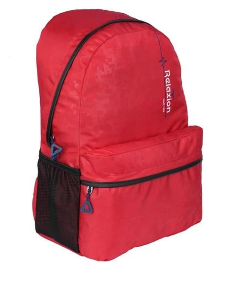 2 Bölmeli Su İtici Kumaş Okul Sırt Çantası SYG8630-Kırmızı ürün görseli 1