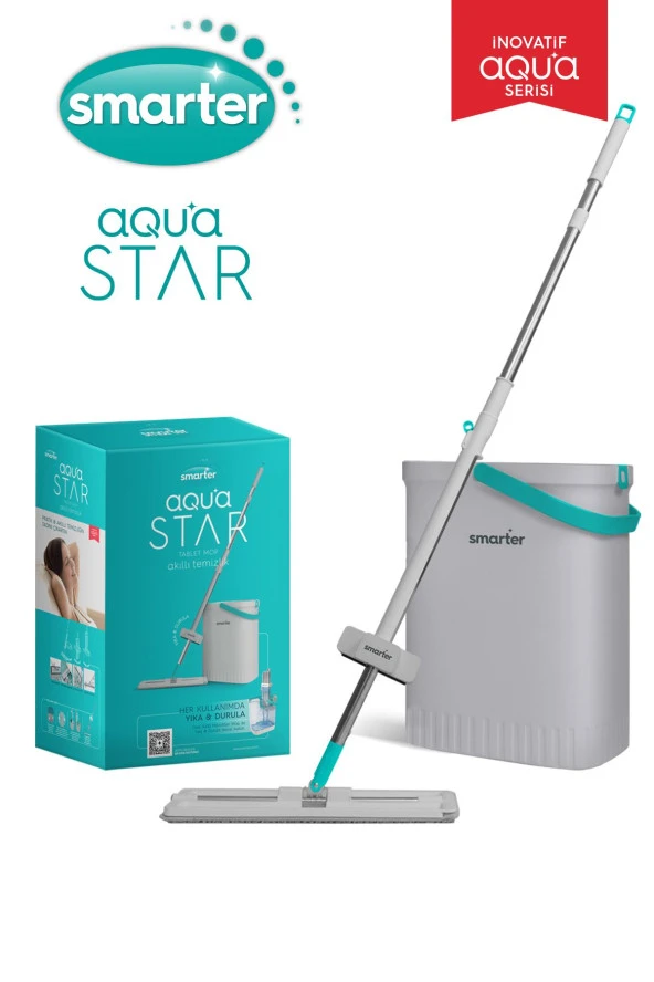 SMARTER AQUA STAR TEMİZLİK SETİ TABLET MOP PASPAS - 2