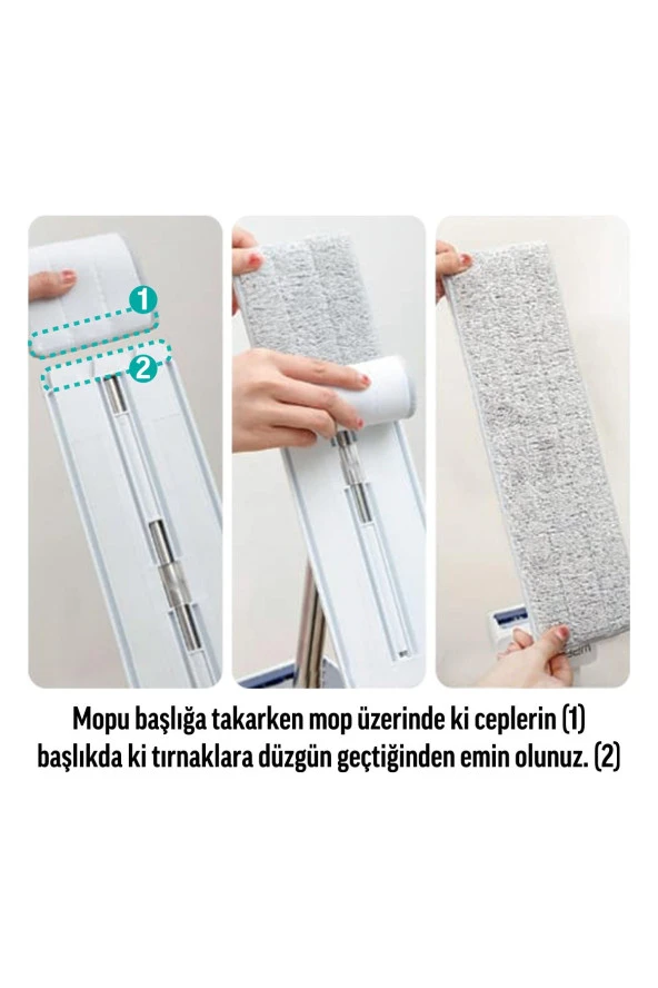 SMARTER AQUA STAR TEMİZLİK SETİ TABLET MOP PASPAS - 7