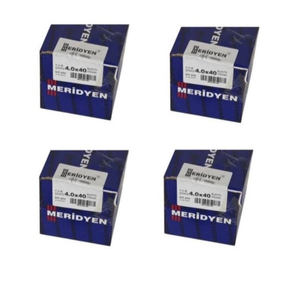 Meridyen Sunta vidası 4.0x40 2000 Adet (4 Paket) ürün görseli 1