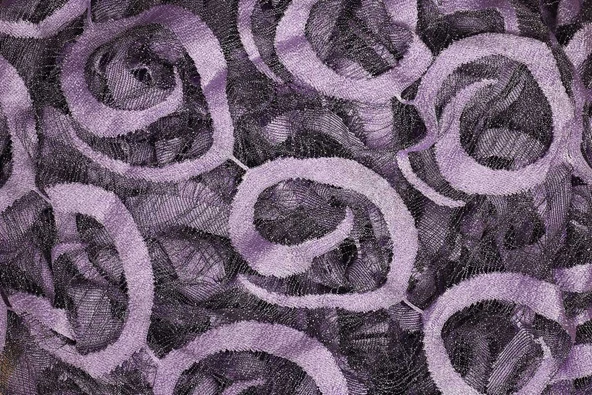 VAKKO ÇİFT RENK LİLA İP PERDE HAZIR DÜĞMELERİ DİKİLMİŞ İP PERDE 300*240 cm - Resim 7