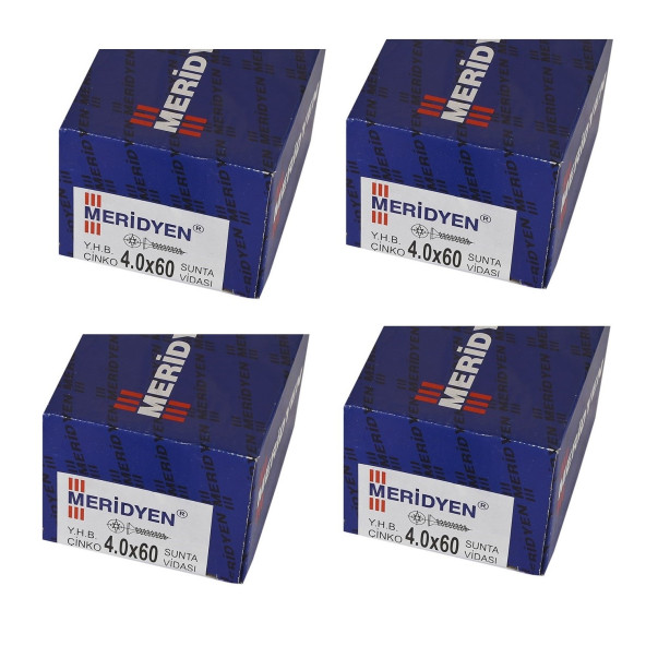 Meridyen Sunta vidası 4.0x60 800 Adet (4 Paket)