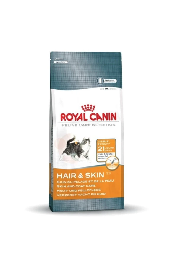 Royal Canin Kedi Maması Hair Skin Hassas Tüylü Kediler İçin 2 Kg x 2 adet
