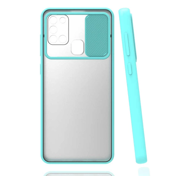 Samsung Galaxy M31 Kılıf Kamera Kapatmalı Lensi Case