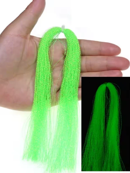 eagenset Fosforlu Karanlıkta Parlayan, Yeşil Glow Luminous in Dark Ultraviyole (UV) Neon 1 Adet Poşet Çapari Simi