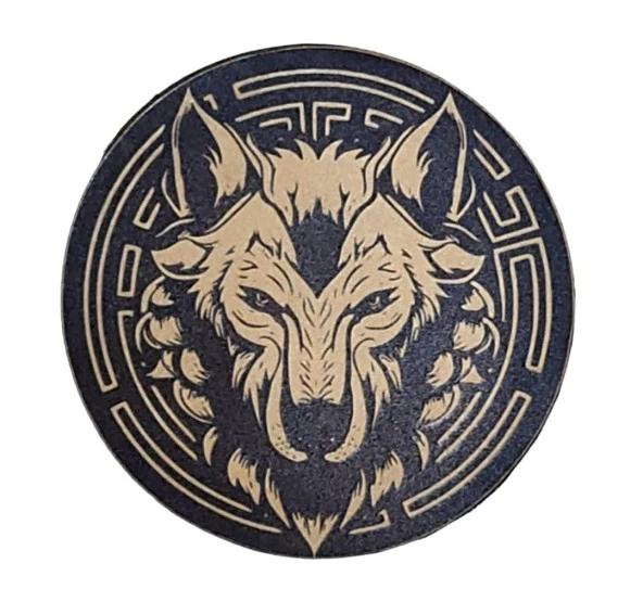 KURT Deri Peç - Arma - Wolf Leather PAtch - 1