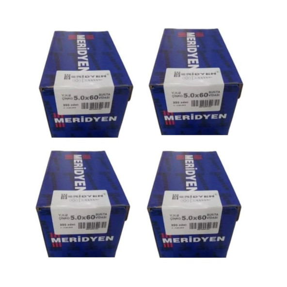 Meridyen Sunta vidası 5.0x60 800 Adet (4 Paket)