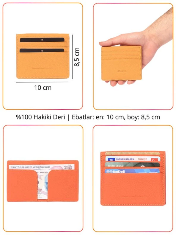 Grande Hakiki Deri Erkek Kartlık Cüzdan Kahve 762 - 2