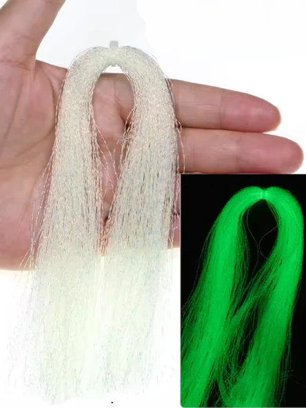 eagenset Fosforlu Karanlıkta Parlayan, Beyaz Glow Luminous in Dark Ultraviyole (UV) Neon 1 Adet Poşet Çapari Simi