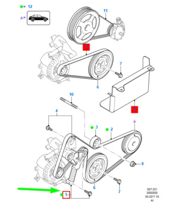 Ford Mondeo V Kayış Gergisi Fomoco [2.0 TDCI] 2001-2007 - Resim 3