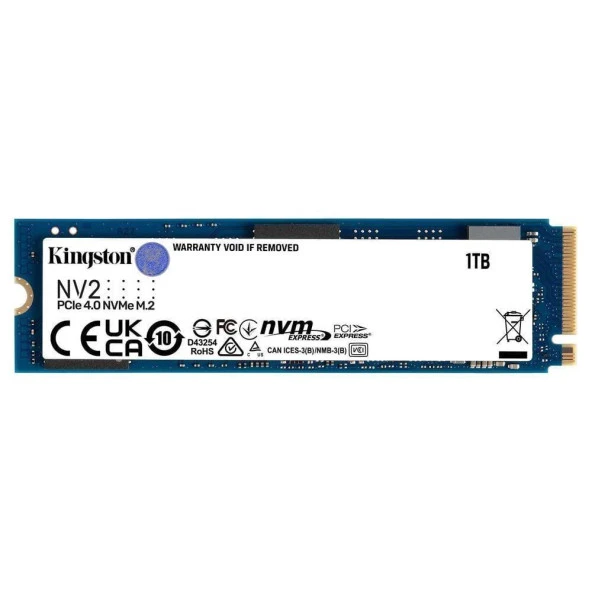 Kingston NV2 SNV2S/1000G 1TB 3500-2100MB/s M.2 SSD