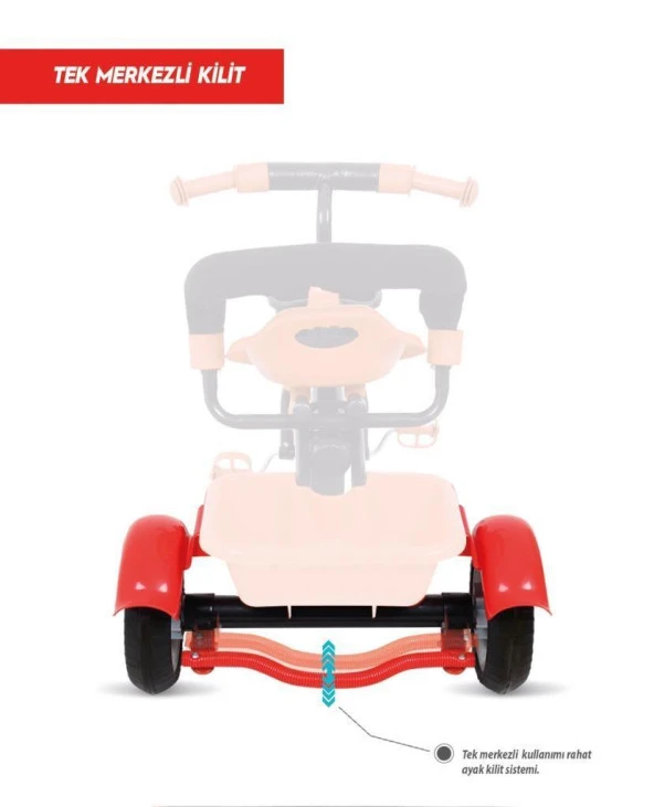 Rival Rv502 Nitro Plus 3 Tekerli Çocuk Bisikleti Eva Dolgu, Patlamaz Ses Yapmaz Çocuk Bisikleti Siyah - 6