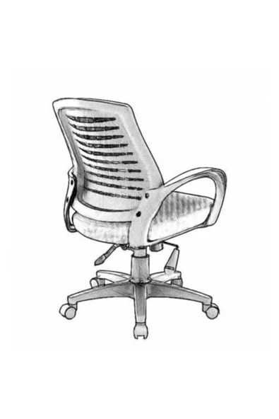 OFİSCİTY Petek Fileli Şef Ofis Çalışma Koltuğu - Resim 4