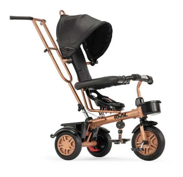 Rival RV501 Gold Hiper Bike Ebeveyn Kontrollü 3 Tekerli Çocuk Bisikleti Siyah - 2