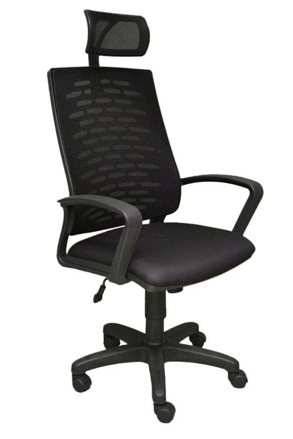 Sofya Müdür Ofis Çalışma Koltuğu Öğrenci Sandalyesi Makam Koltuğu Fileli Siyah