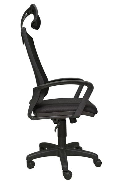 CLK TEKSTİL Sofya Clk Müdür Ofis Çalışma Koltuğu Öğrenci Sandalyesi Makam Koltuğu Fileli Siyah - 3