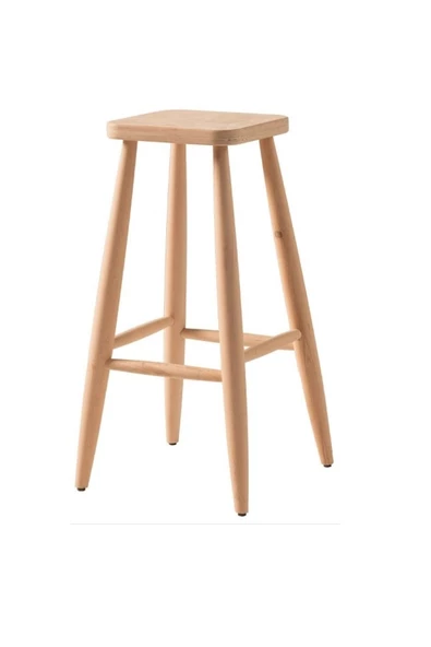 Onehome Ahşap Tabure Ham Kare 70 cm