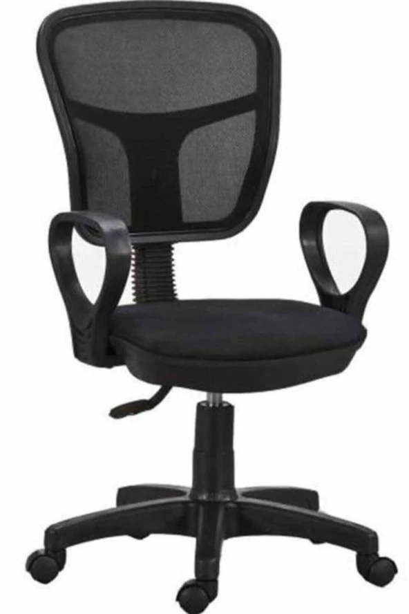 Clk Siyah Fileli Bilgisayar Ofis Çalışma Sandalyesi Koltuğu