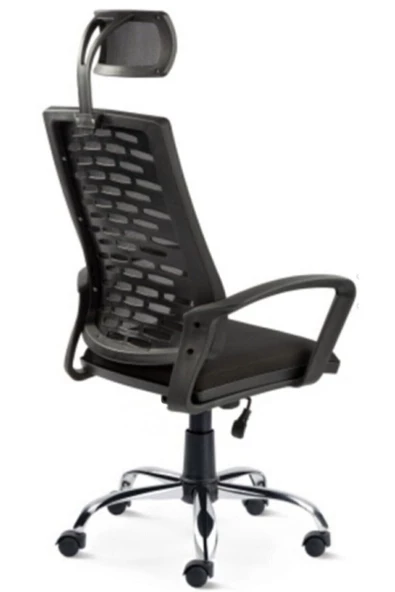 SERS MOBİLYA Pro Plastik Ayak Siyah Yönetici Koltuğu - 4