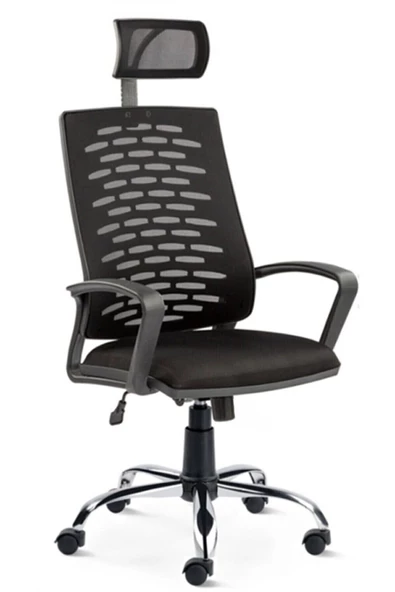 SERS MOBİLYA Pro Plastik Ayak Siyah Yönetici Koltuğu - 2