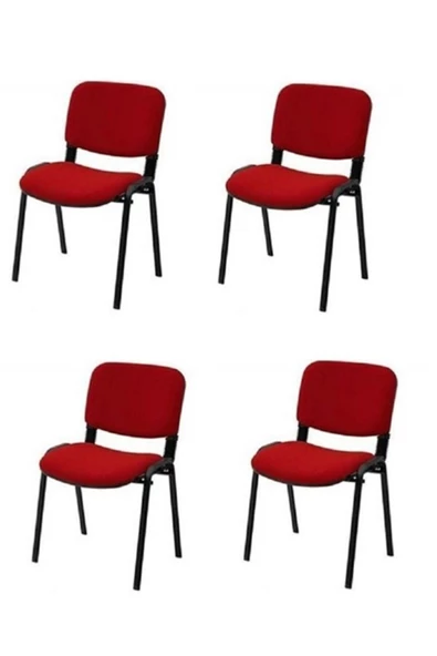 Arj I Office Furniture & Desing Mavi Ofis Büro Bekleme Misafir Form Koltuğu Sandalyesi 4lü 013