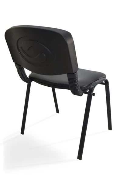 Arj I Office Furniture & Desing Siyah Ofis Büro Bekleme Misafir Form Koltuğu Sandalyesi 4lü 009 - 3