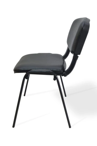 Arj I Office Furniture & Desing Siyah Ofis Büro Bekleme Misafir Form Koltuğu Sandalyesi 6lı 012 - 3