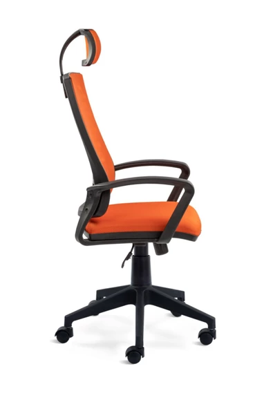 SERS MOBİLYA Panorama Fileli Müdür Koltuğu Ofis Fileli Koltuğu Başlıklı Büro Ofis Koltuğu - 2