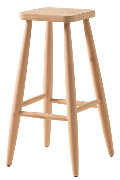 BOB ARTS and CRAFTS Ahşap Yüksek Kare Bar Tabure Sandalye