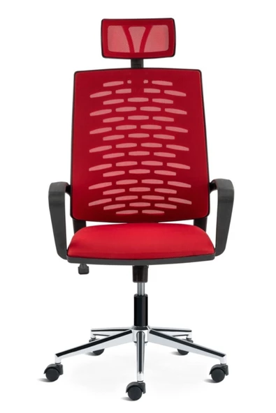 SERS MOBİLYA Panorama Ofis Fileli Yönetici Koltuğu Kır-viz-bşk - Resim 4